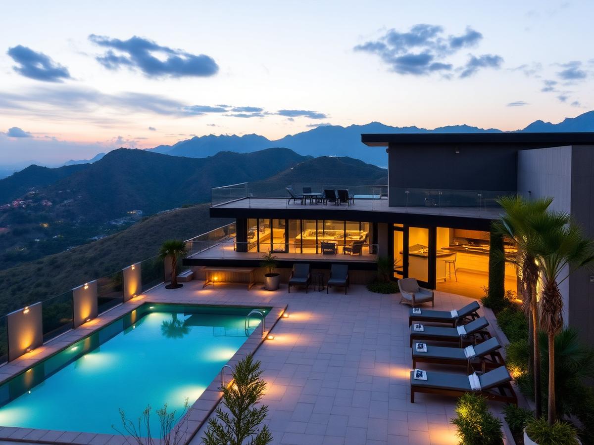 A rooftop club above it all
